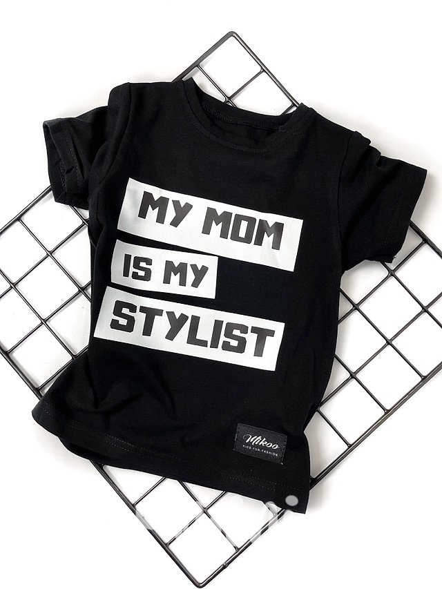 My mom is my stylist triko černé
