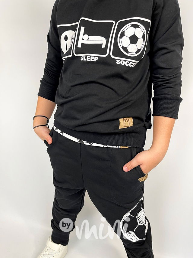 Soccer mikina - černá