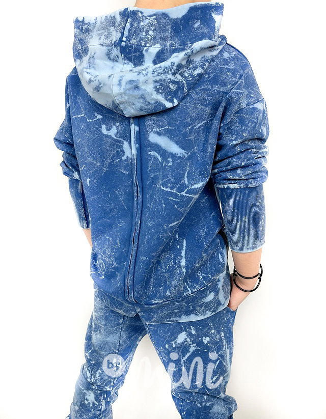 Splash acid wash baggy tepláky blue  *Despacito*