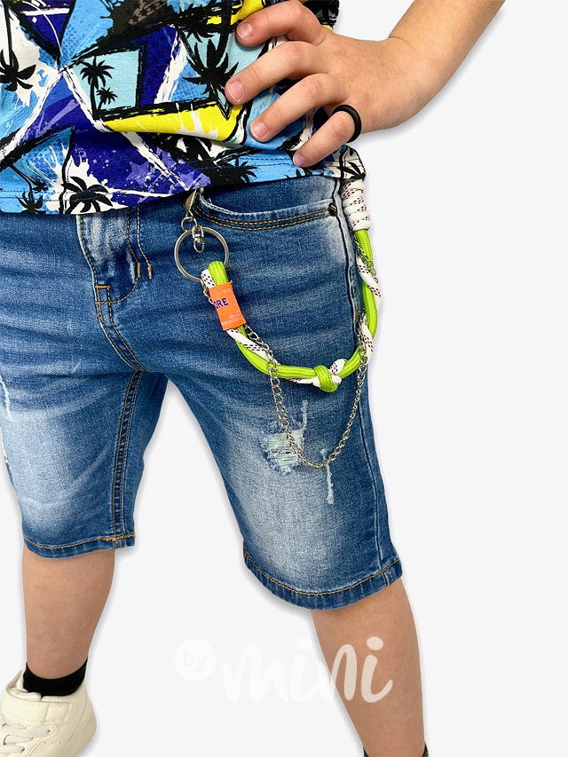 Denim jeans s karabinou