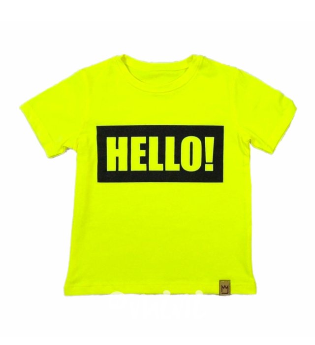 HELLO triko neon yellow