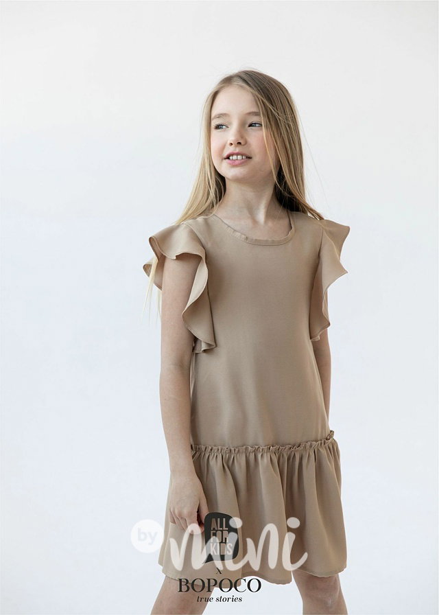 Summer holiday šaty beige