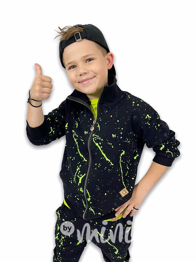 Splash mikina black/lemon