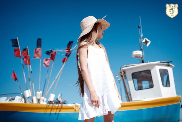 Mušelín bílé letní šaty