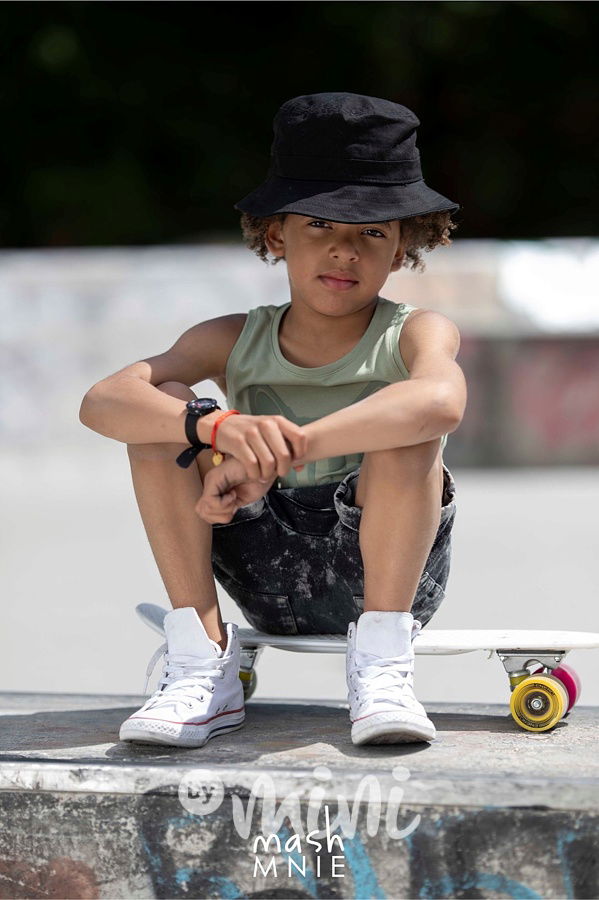 Acid wash soft jeans kraťasy klokanka black  *MashMnie*