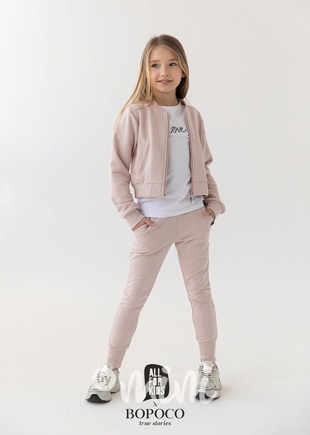 Růžová loungewear mikina