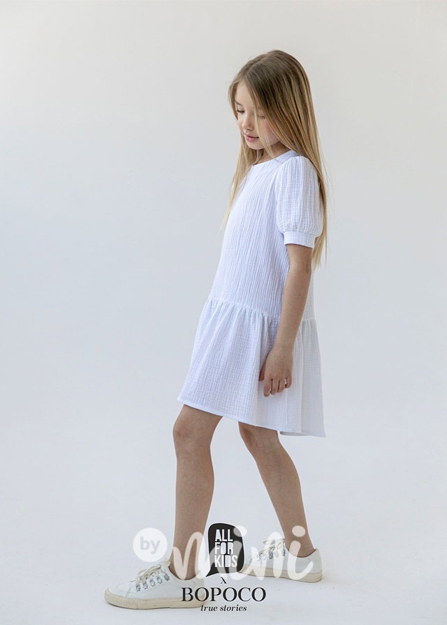 Mušelínové šaty white