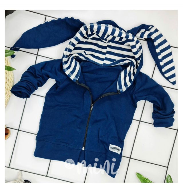Midnight blue mikina bunny