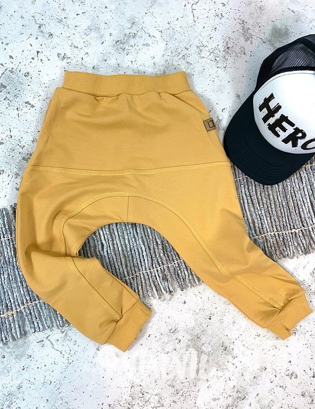 New shape chlapecké baggy joggers - mustard