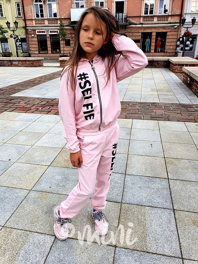 SELFIE teplákovka růžová