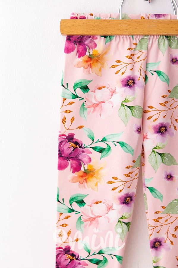 My pink soft cotton legíny *Lily Grey*