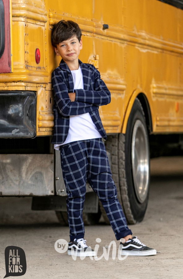 Elegant sako - blue karo