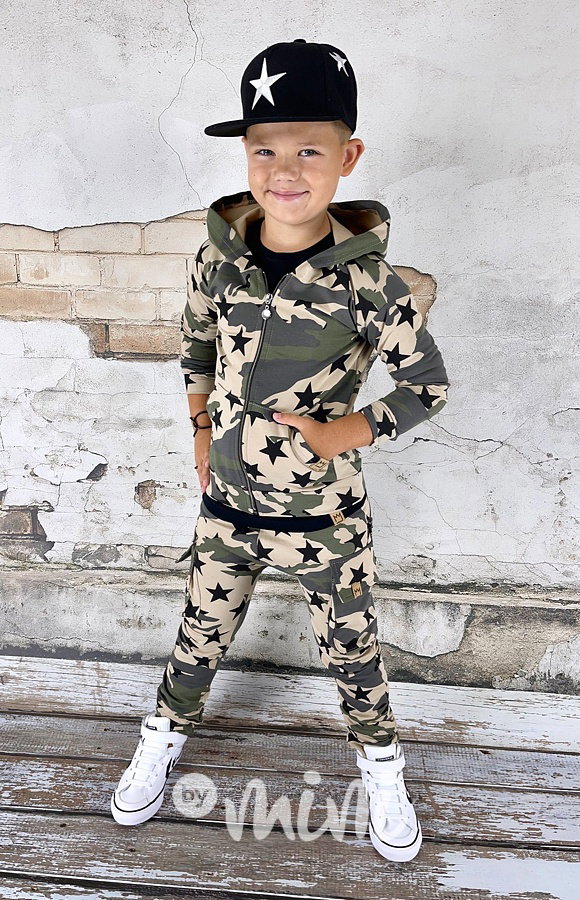ARMY stars baggy kapsáče zip nude