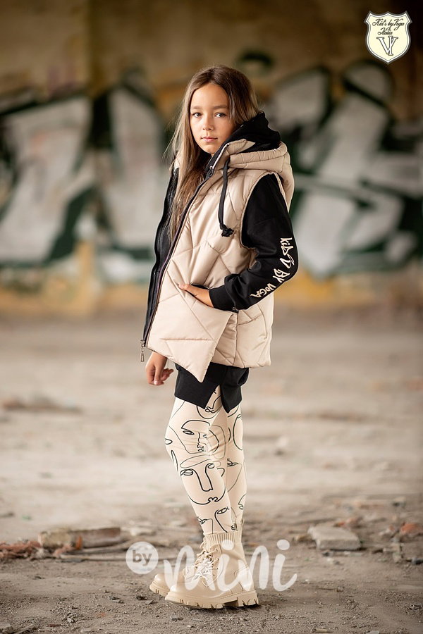 Face hoodie tunika