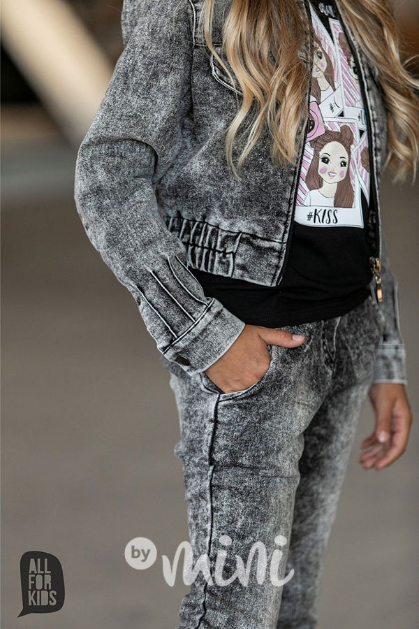 Jeans crop bunda ice black