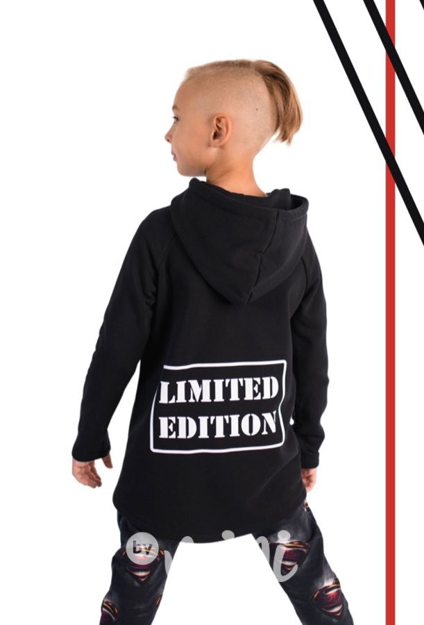 LIMITED EDITION long mikina - černá