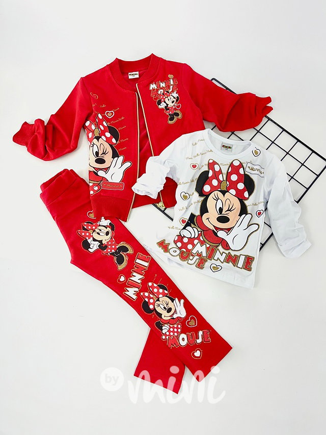 3-dílný komplet Minnie red