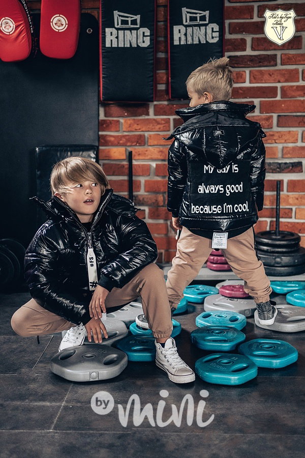 Černá zimní bunda - Voga boy