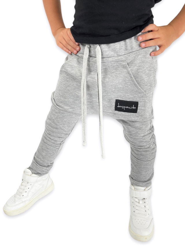 Despacito biker pants grey melange