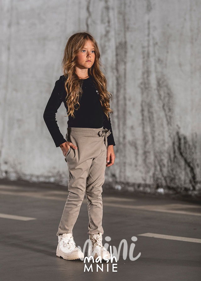 Žebrovaná blůzka černá *MashMnie*