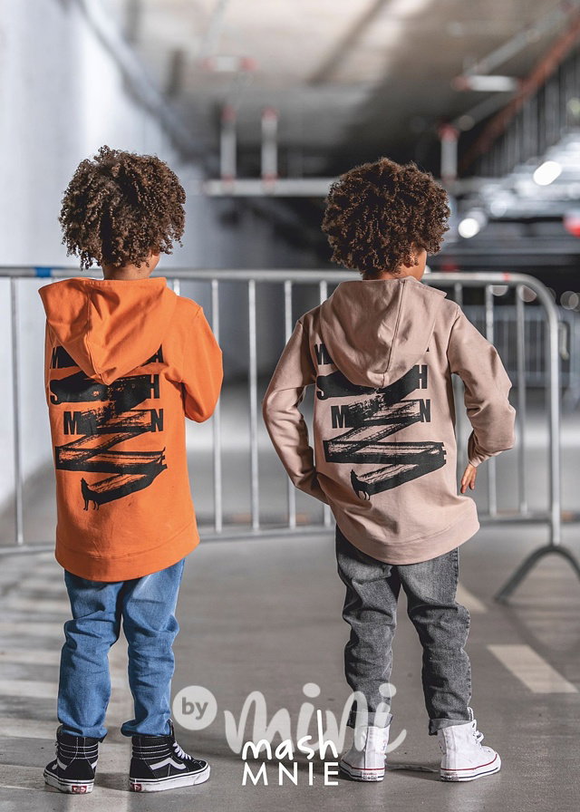 BRUSH hoodie mikina orange *MashMnie*