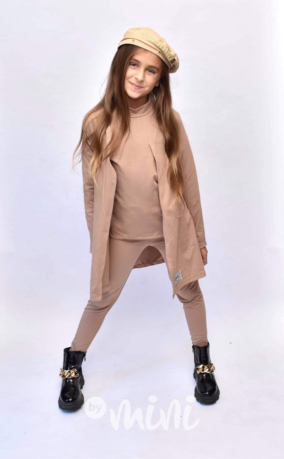 HIT 3-dílný bavlněný komplet beige