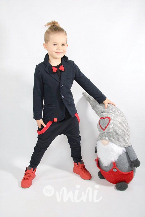 Černé elegant baggy s laclíky