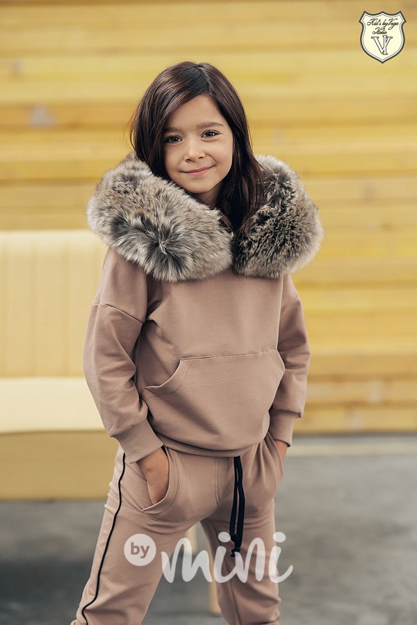 Voga mikina fur beige