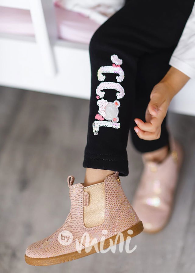 SUPER TERMO černé legíny s flitry COOL