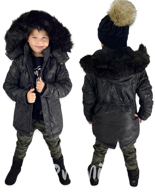 Zimní kabát dark army