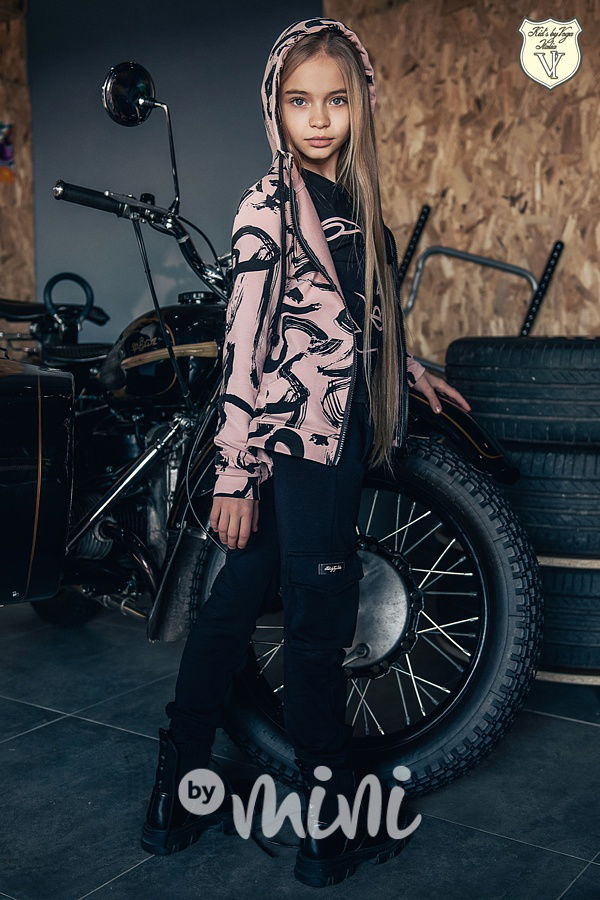 Voga designová mikina paint pink