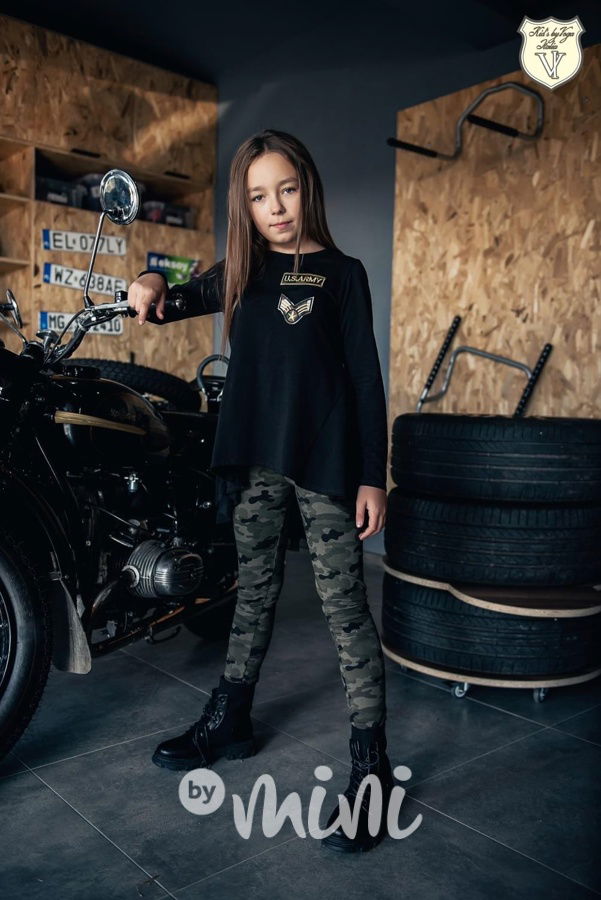 Voga designová černá tunika s tylem