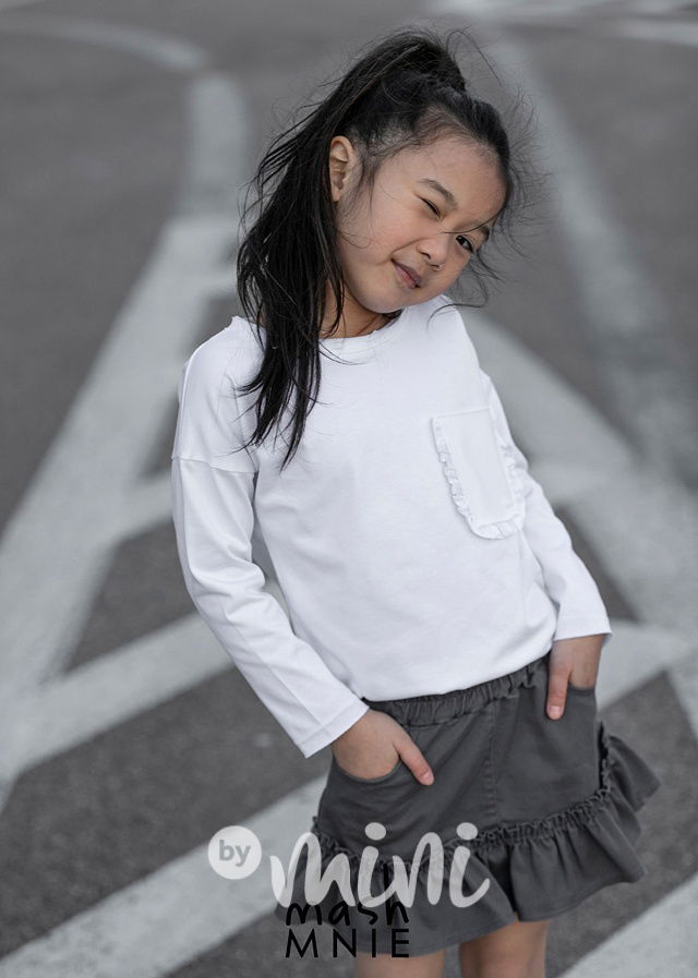 Denim sukně steel grey *MashMnie*