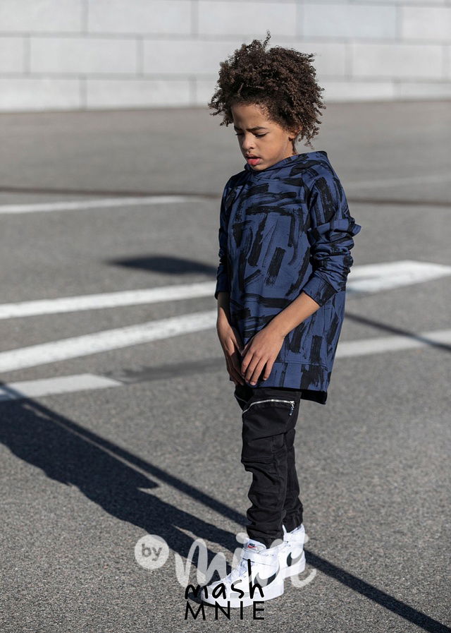 Brush mikina s kapucí modrá *MashMnie*