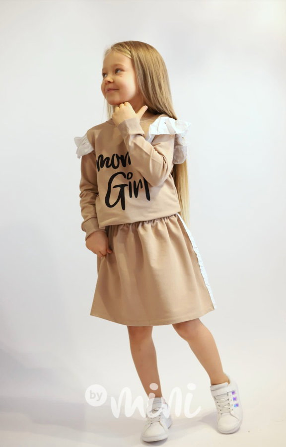 MOMS GIRL set cappuccino