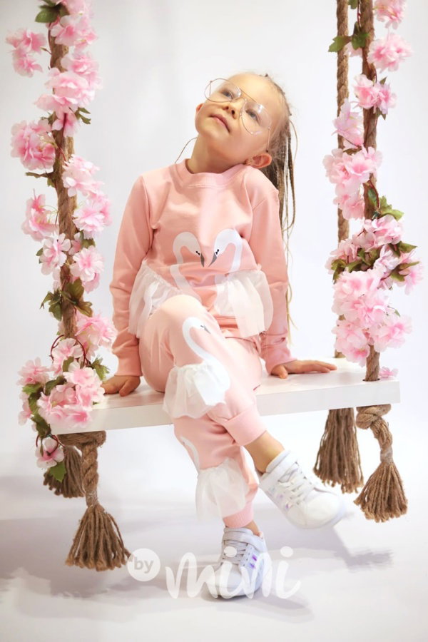 Labuť souprava pink