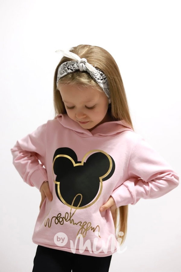 Mickey mikina růžová