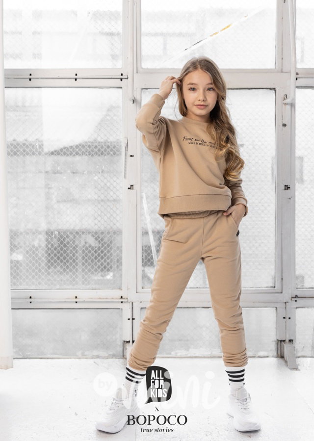 Tepláková souprava Matching beige