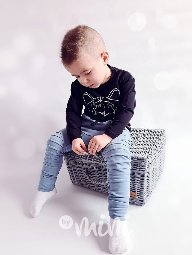 DESPACITO biker tepláky laguna blue