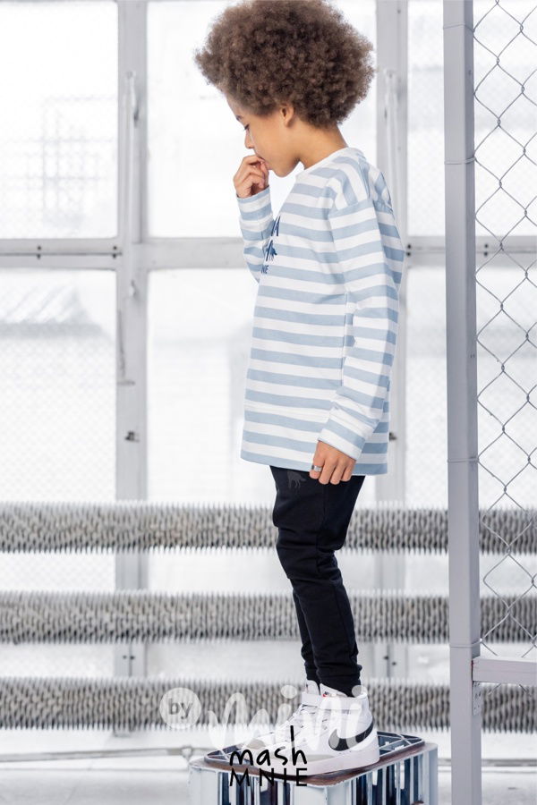 WOLF SOUL mikina pruhy blue *MashMnie*