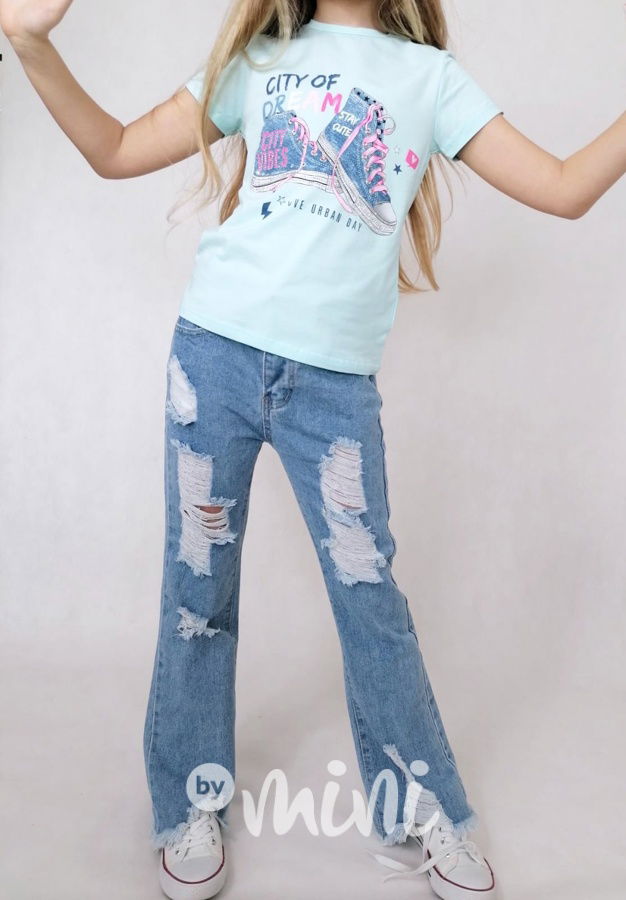 Ripped jeans zvonáče