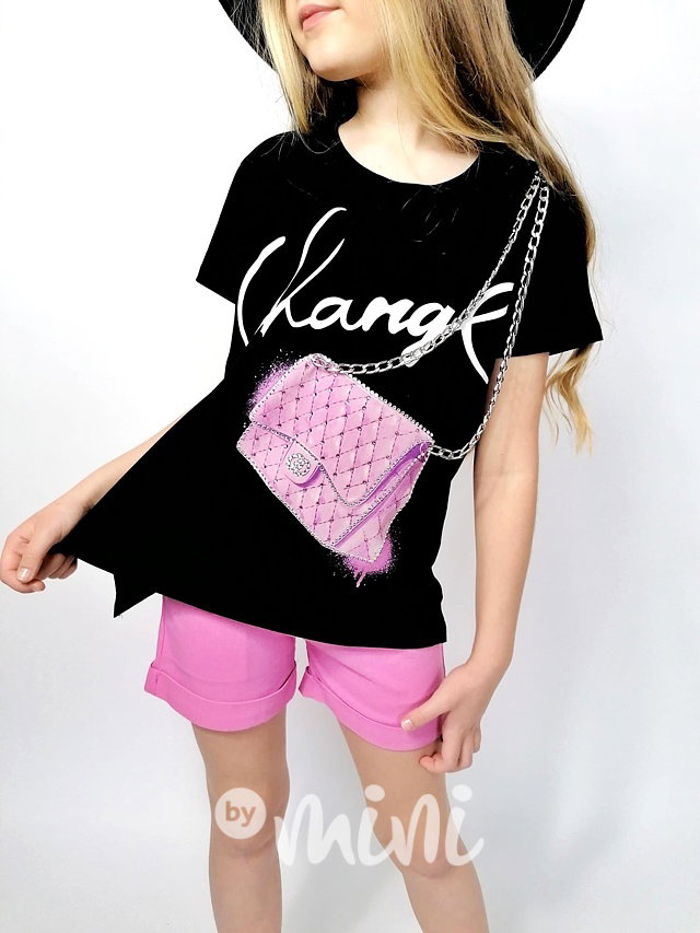 Glamour 3D triko černé