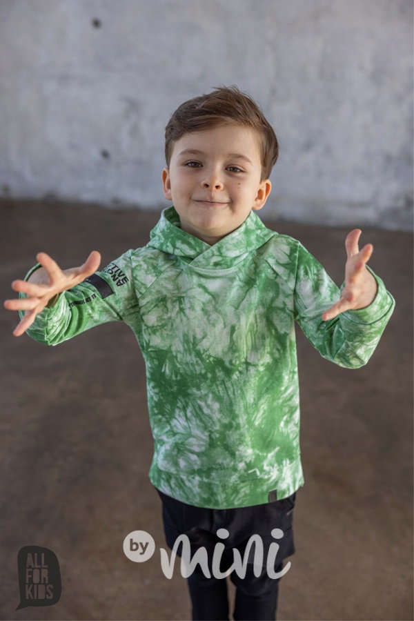 AFK mikina tie dye green