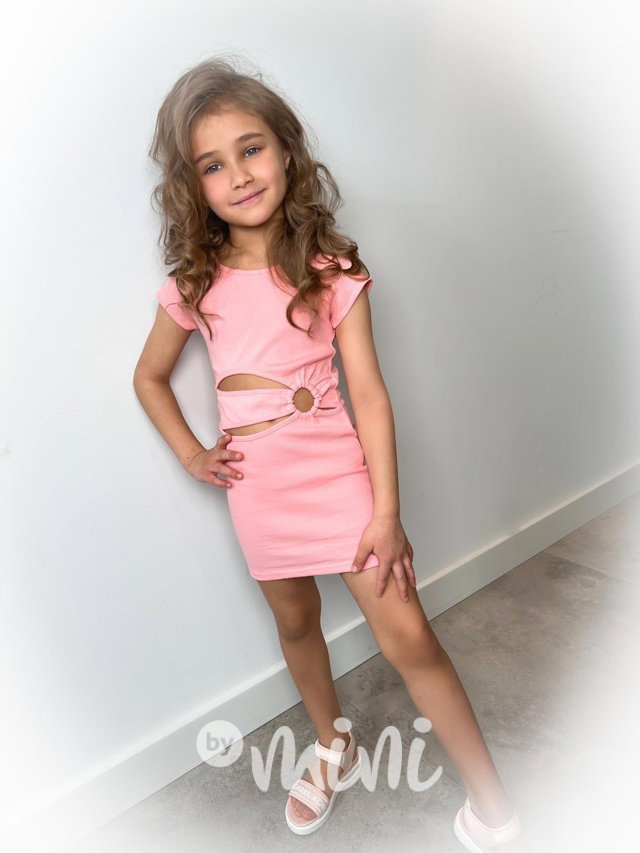 Little dress - lososové šaty