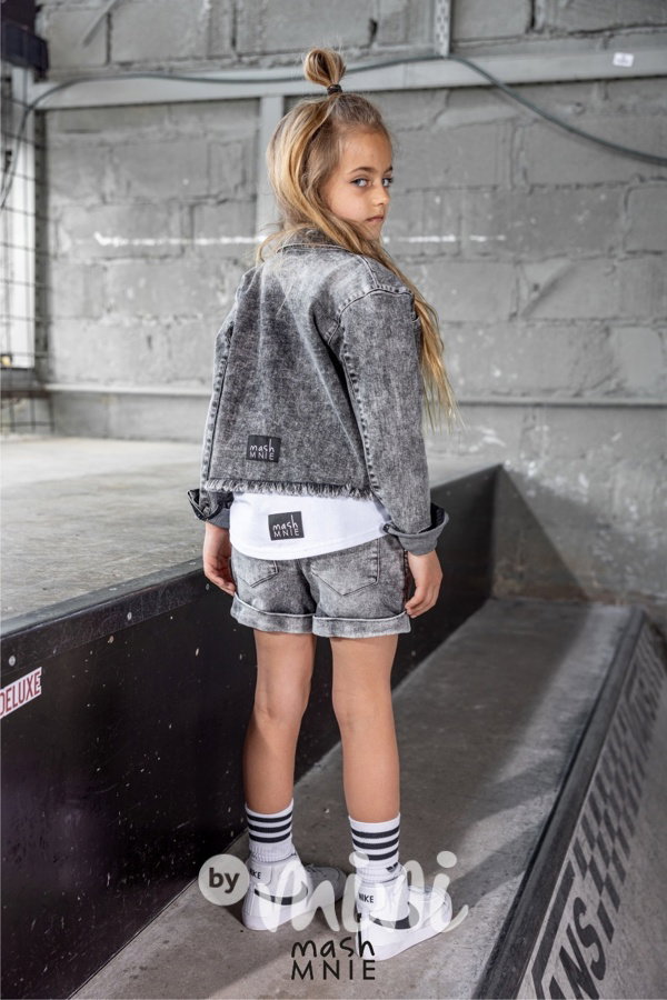 Mash Mnie soft jeans shorts black