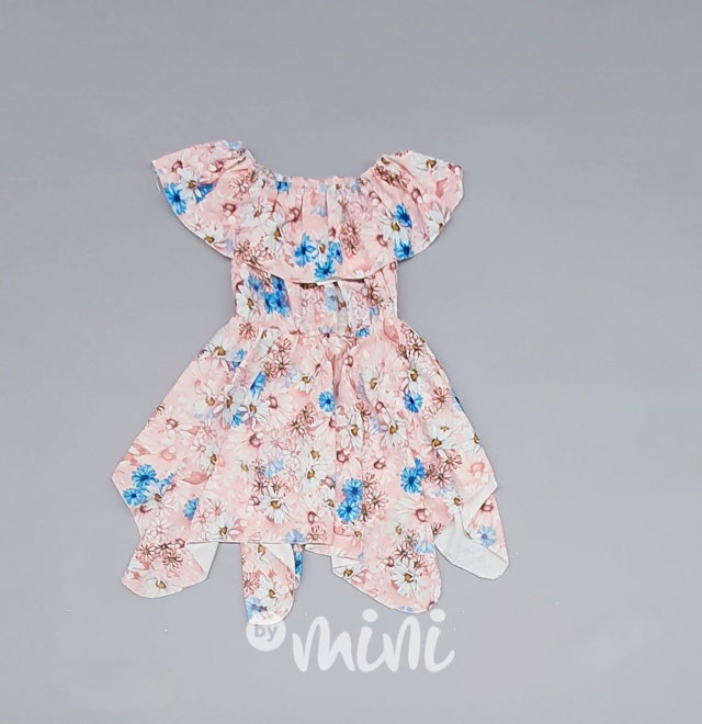Daisy maxi točivé hispánské šaty pink