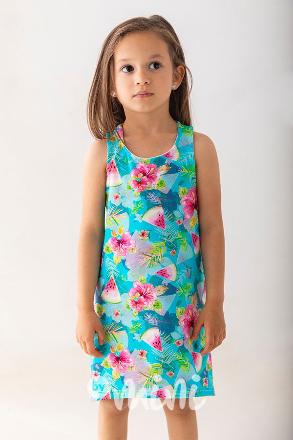 dětské šaty meloun