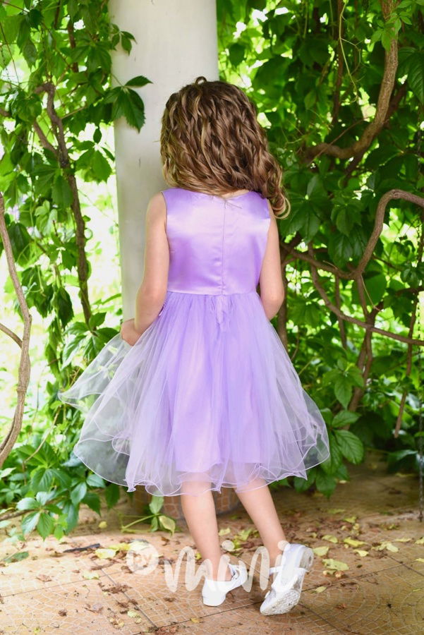 Společenské tylové šaty Fiona lila