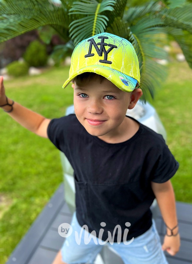 NY kšiltovka STORM lemon/blue