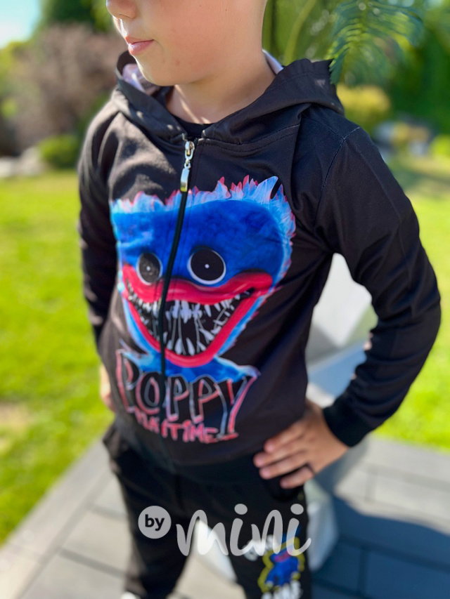 Huggy Wuggy mikina POPPY černá